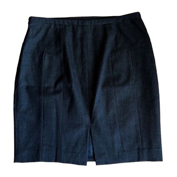 Express Design Studio Women's Charcoal Grey A Line Pencil Skirt - Size 12 - Picture 2 of 4